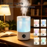 4L Air Humidifier Large Capacity Humidifier Mist Maker With Double Nozzle Remote - Image 3