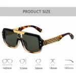 New Fashion Brand Luxury Designer 2026 Sunglasses Men Women Vintage Oversized - Image 4