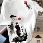 European and American men's summer wandering swordsman print comfortable
