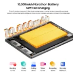 Blackview MEGA 12 Tablet 5G 12.2" 2.4K 120Hz Display Dimensity 7200 CPU IP69K - Image 4