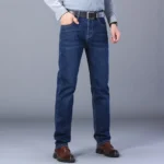 2025 men's fashion business jeans classic style casual elastic - Image 6