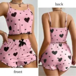Women's Pajamas Set Sleepwear 2 PCS Short Tank Tops And Shorts - Image 5