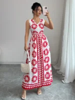 Women's Spring and Summer Beach Vacation Style Casual and Elegant Contrasting - Image 4
