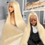 613 13x6 Straight Lace Front Wig Human Hair 36 Inch Blonde Wig Human Hair 250% Density