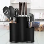 Knife holder Multi-Function Utensil stand Knife Block PP Flatware Drainer Storage Box Spoon