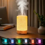 USB Essential Oil Diffuser,with 7-color Ambient Effect, Timer, Aromatherapy