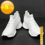 Increasing Men Sneakers Casual Heightening Shoes 8cm Height Increase