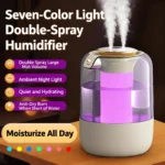Double Spray Humidifier, Ambient Light, Silent Fog, Intelligent Sensor - Image 3