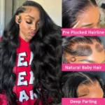 42 44 Inch 13x4 13x6 HD Transparent Body Wave Lace Frontal Wigs For Women - Image 2