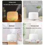 500ML Air Humidifier Essential Oil Diffuser Aroma Diffuser With Colorful Night - Image 4