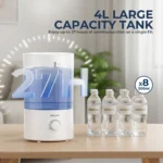 ROUNY Air Humidifier, 4L Large Capacity Ultrasonic Humidifier with Low Water Protection - Image 2