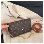 2026 New Women's Fashionable Monogram Chain Bag, Retro Versatile Envelope Bag - Image 3