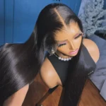 5*5 Glueless Lace Wigs Virgin Straight Human Hair Wear And Go Lace Frontal Wigs