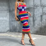 women's clothing autumn/winter new fashionable contrasting color Christmas - Image 4