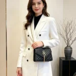 Light Luxury Elegant Argyle Quilted Chain Small Square Bag Metal Letter - Image 6