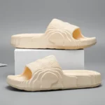 Man Fashion Sandals Solid Beach Slippers Summer Non Slip Sandals Soft Unisex Slides - Image 6