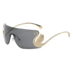 New Y2k Vintage Rimless Sunglasses Women Luxury Brand Design Sun - Image 5
