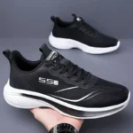 Breathable Mesh Men Shoes Lightweight Casual Sneakers Non Slip - Image 2