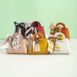 Easter Leather Mini Gift Bags With Bow Ribbon Thank You Embossed Packaging - Image 6