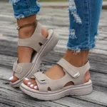 Summer Wedge Sandals for Women 2026 New Fashion Non Slip Beach Shoes Woman