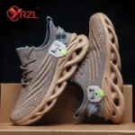 YRZL Men Sports Running Black Jogging Shoes Casual Sneakers Outdoor - Image 2