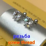 Premium 0.5-2ct Moissanite Diamond Stud Earrings for Women Orginal 925 Sterling Silver - Image 4