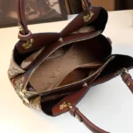 Vintage Flower Pattern Handbag, Luxury PU Leather Tote Bag - Image 6
