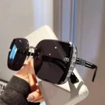 QVQV Luxury Designer Square Sunglasses Women High Quality Letters Sun Glasses