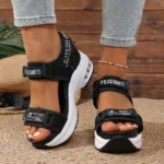 2026 Summer New Solid Color Thick Sole Anti-Slip Sports Sandals Women's - Image 4