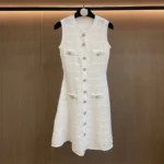 New Summer Women's Heavy-Duty Rhinestone Knitted Sleeveless Dress (Y2K) - Image 5