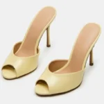 Sexy Women's Slippers High Heels Mules Summer Party Shoes 2026 Outdoor Designer