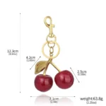 Cherry Keychain Bag Pendant Shoulder Strap Extension Bag Strap Extension - Image 6