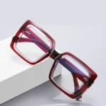 CLLOIO Square Anti-blue light Large Frame Eyeglasses fashion street Optical Reading - Image 5