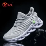 YRZL Men Sports Running Black Jogging Shoes Casual Sneakers Outdoor - Image 3
