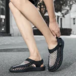 Summer Hand-woven Men's Sandals Fashion Men Casual Shoes Brand Designer Sneakers - Image 4