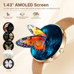 MEVADEN 1.43" AMOLED Screen Women Smart Watch 8.5mm Ultra-thin Stainless Steel - Image 4