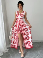 Women's Spring and Summer Beach Vacation Style Casual and Elegant Contrasting
