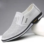 Leather Shoes for Men Designer Loafers High Quality Adult Moccasins Men Driving - Image 2