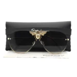 Classic Luxury Bee Vintage Sunglasses Fashion Designer Pilot Style Sun Glasses - Image 4