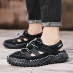 Summer Men Sandals Genuine Leather Mens Casual Shoes Outdoor Men Leather - Image 3