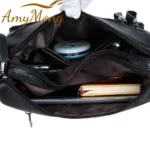 Classic Shoulder Bags High Quality Multi Pockets Soft Leather Crossbody Bags - Image 5