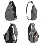 Mixi Men One Shoulder Backpack Women Sling Bag Crossbody USB Boys Cycling - Image 3