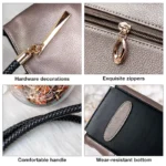 FOXER Brand Stylish Women Cowhide Leather Handbag Female Shoulder Bag Design Luxury - Image 4