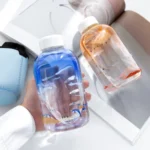 Gradient Color Glass Water Bottle with Sleeve 600ml Kawaii Cup Cute - Image 4