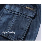 Cargo Jeans Men Big Size 29-40 42 44 Casual Multi-pocket Jeans Male Clothes - Image 4