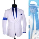 Rare Michael Jackson Smooth Criminal Classic White Stripe Skinny Party - Image 2