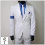 Rare Michael Jackson Smooth Criminal Classic White Stripe Skinny Party - Image 5