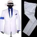 Rare Michael Jackson Smooth Criminal Classic White Stripe Skinny Party