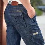 Cargo Jeans Men Big Size 29-40 42 44 Casual Multi-pocket Jeans Male Clothes