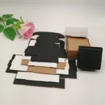 50pcs Black/White/Kraft Paper Box for Packaging Earring Jewlery Box Gift - Image 5